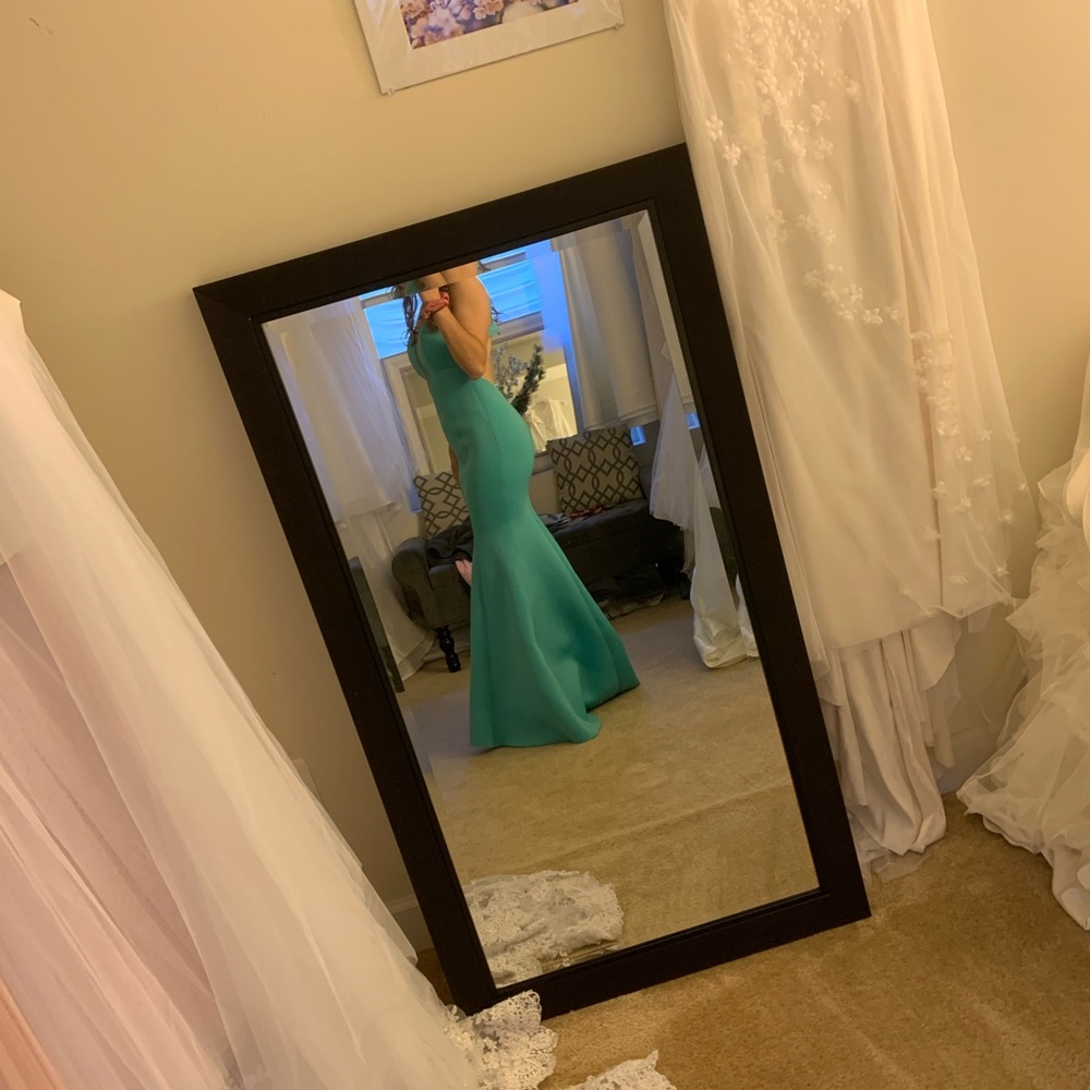 Sea green la femme mermaid dress